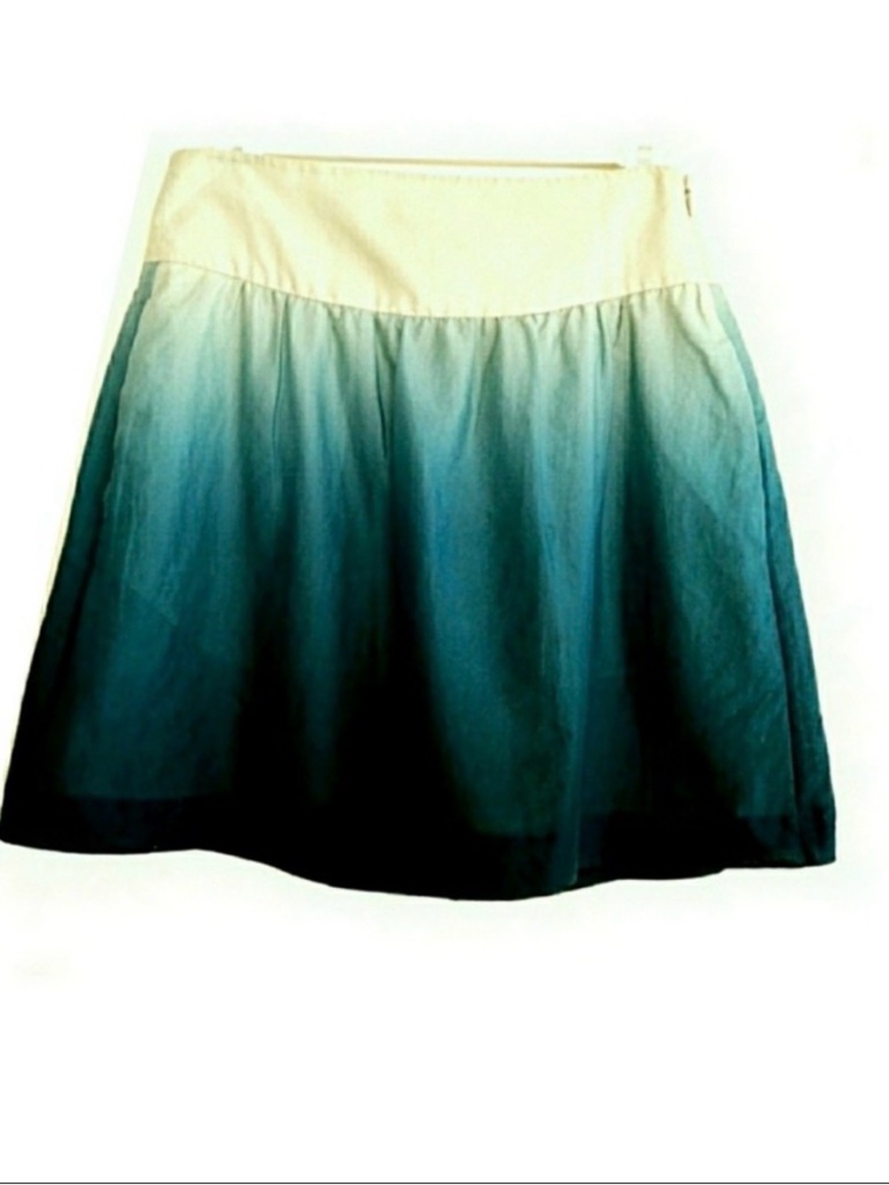 Theory Ombre A Line Cotton Mini Skirt 0